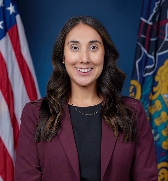 portrait of woman in a suit